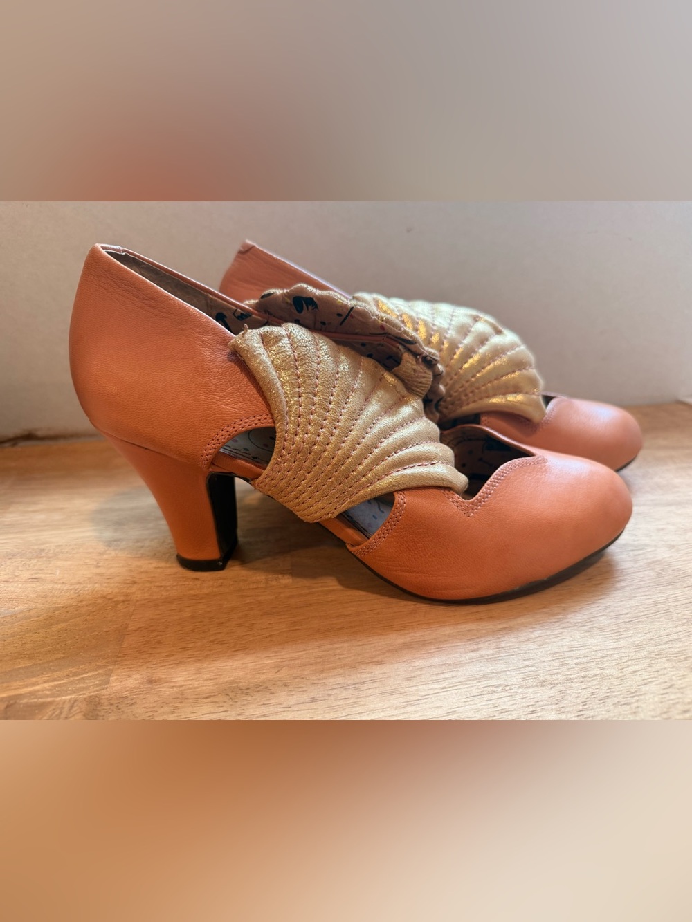 Miss L-Fire Leather Shell Heels